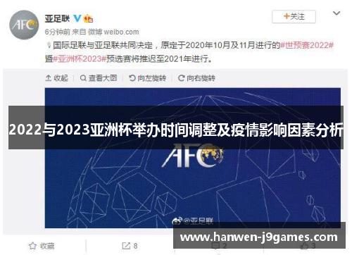 2022与2023亚洲杯举办时间调整及疫情影响因素分析 2022与2023亚洲杯举办时间调整及疫情影响因素分析